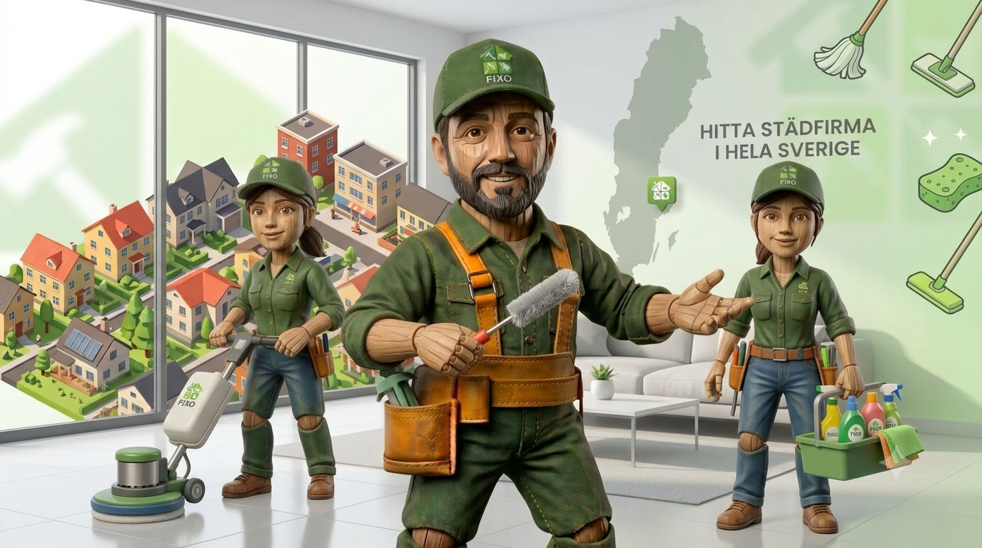 hitta städfirma via Fixo-appen