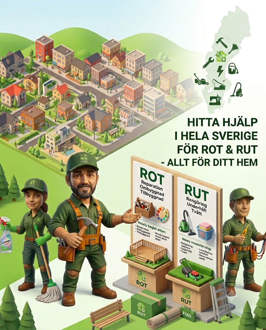 ROT- och RUT-avdrag förklarat – Fixo